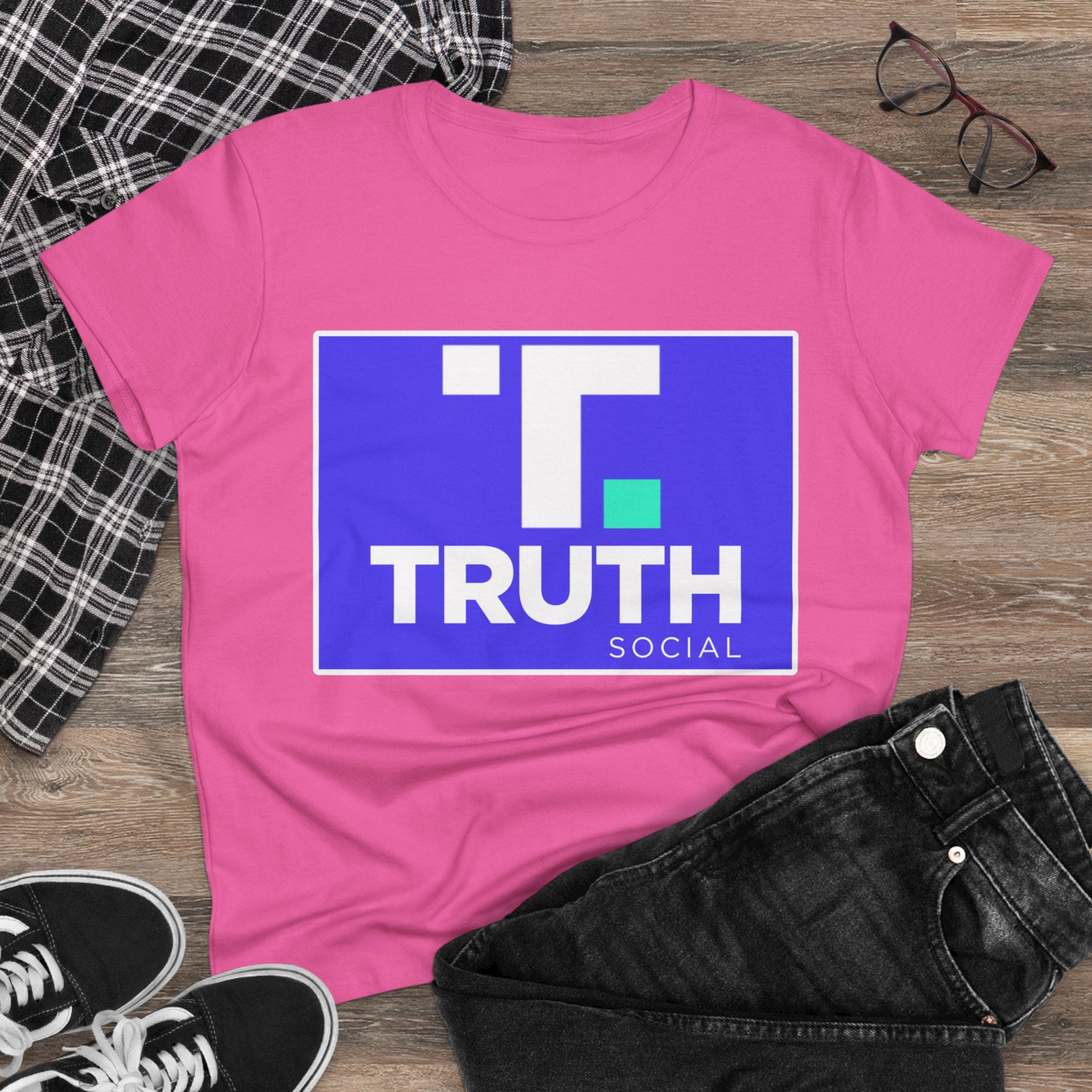 Convix Apparel DJT “Truth Social Logo” Women’s Cotton Tee
