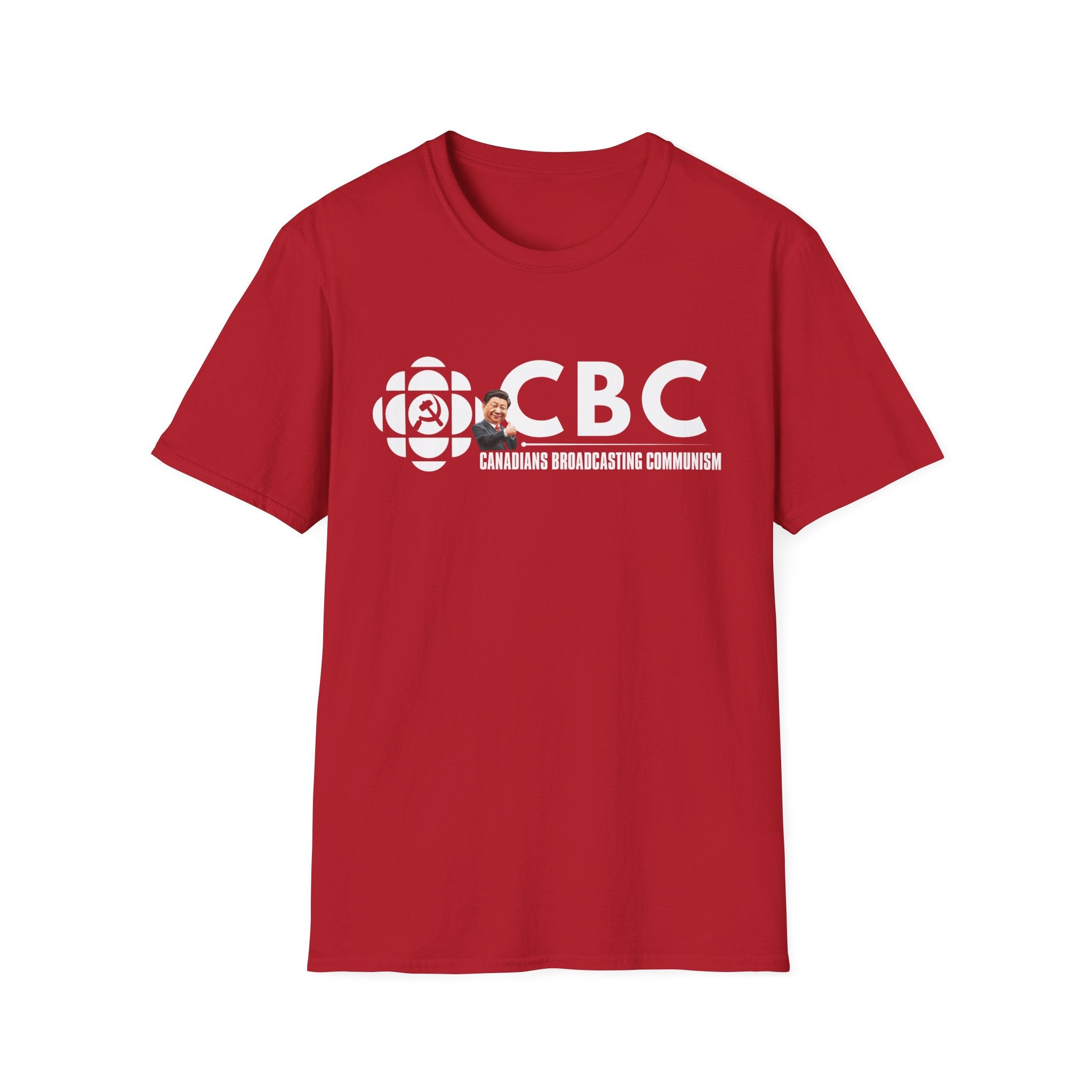 Convix Apparel Anti-Liberal Media “CBC Canadians Broadcasting Communism” #002 T-Shirt