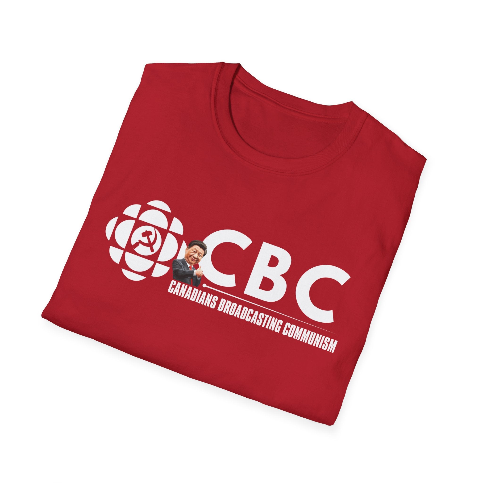 Convix Apparel Anti-Liberal Media “CBC Canadians Broadcasting Communism” #002 T-Shirt