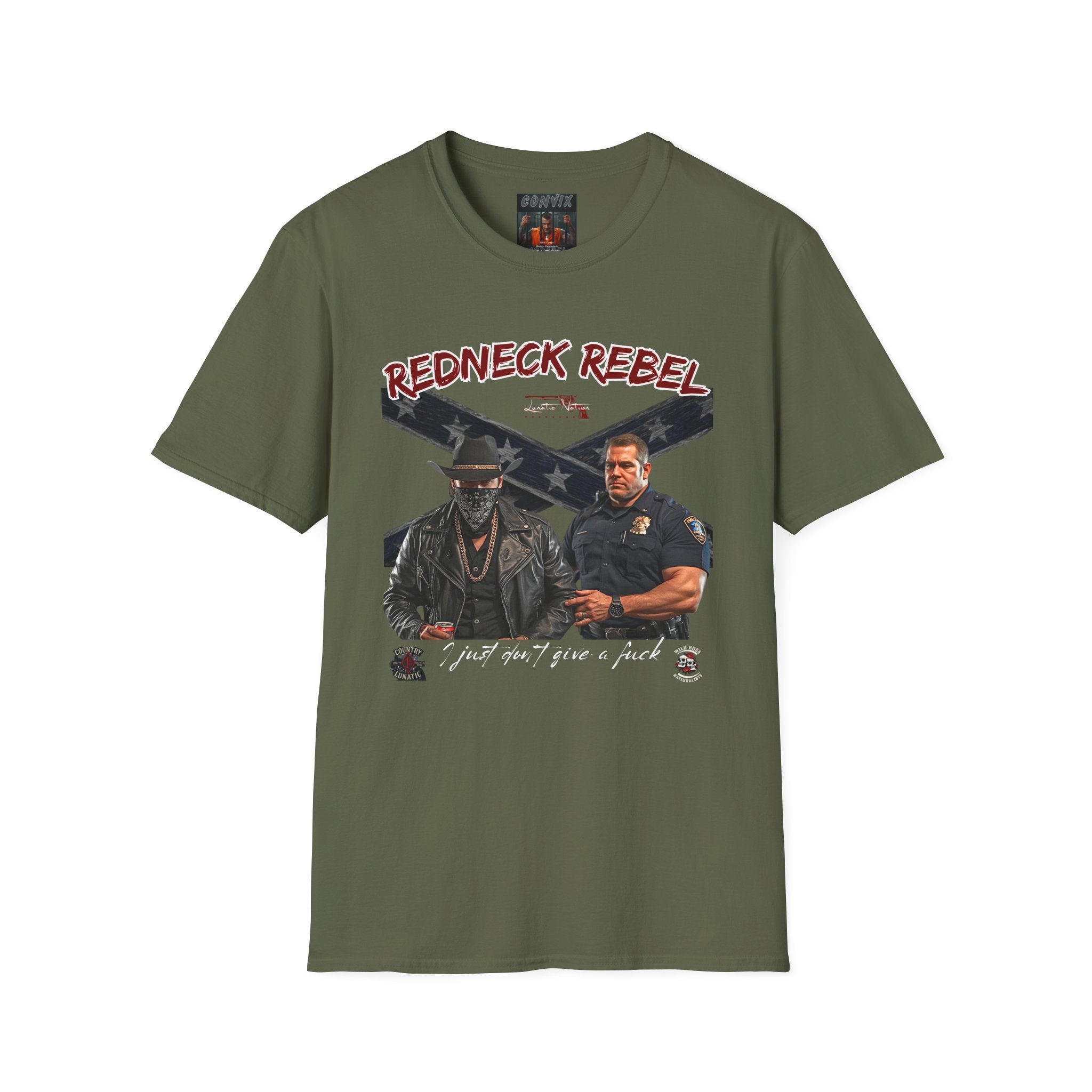 CONVIX "Redneck Rebel #001" Semi Fitted T-Shirt.