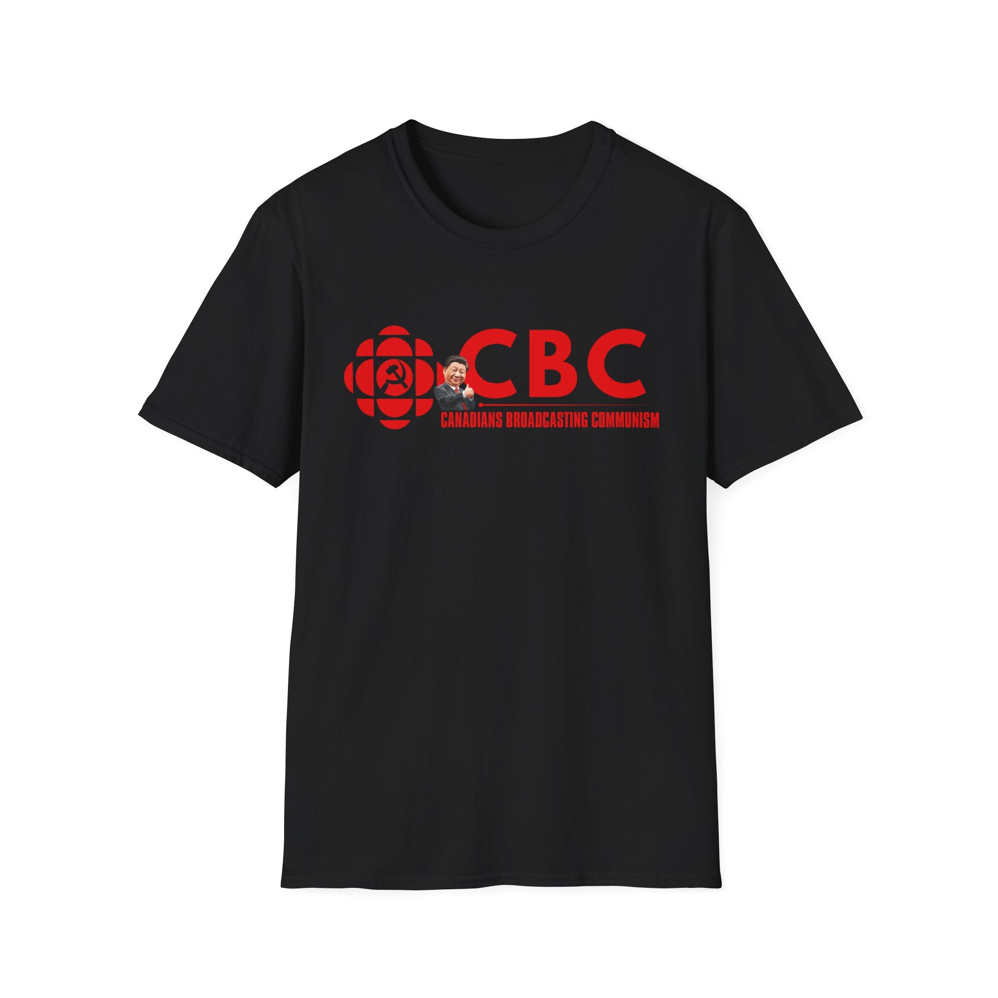 Convix Apparel Anti-Liberal Media “CBC Canadians Broadcasting Communism” #002 T-Shirt