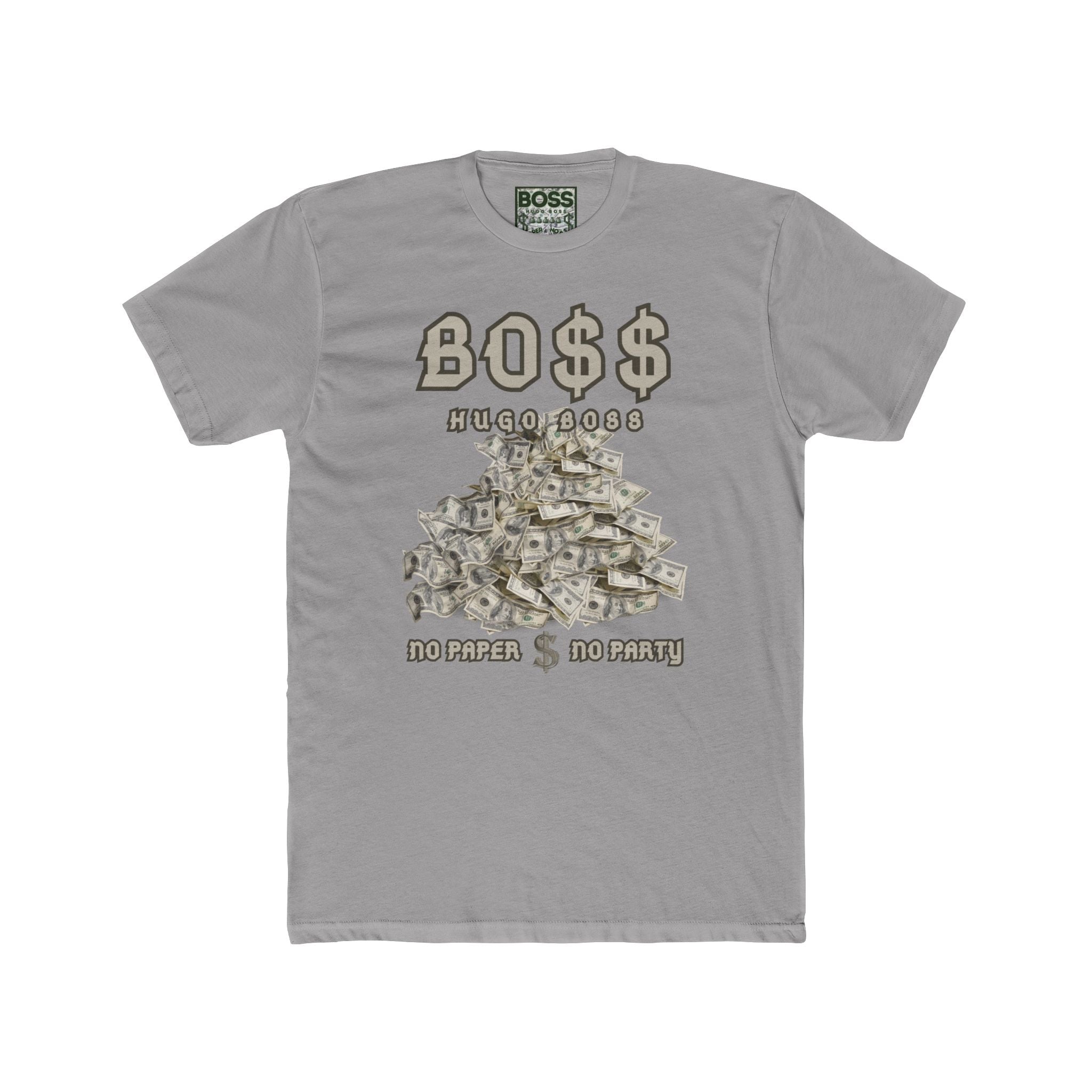 Convix Apparel "No Paper No Party" Crew Tee — Designer Convix × Hugo Boss Cotton Shirt