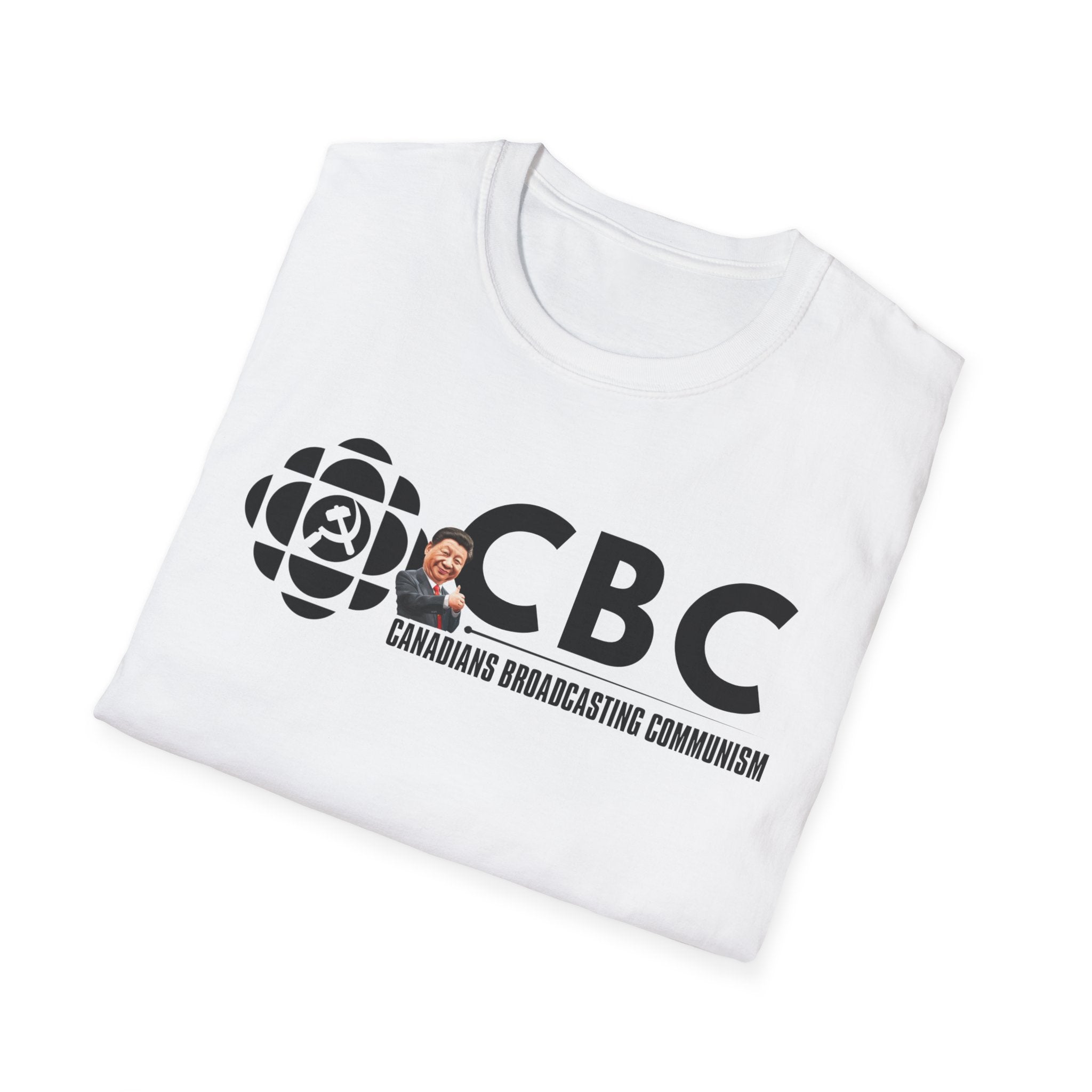 Convix Apparel Anti-Liberal Media “CBC Canadians Broadcasting Communism” #002 T-Shirt